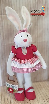 Coelha de Páscoa em pé com Bolsa na Mão (Goiabinha) 1822452 Cromus