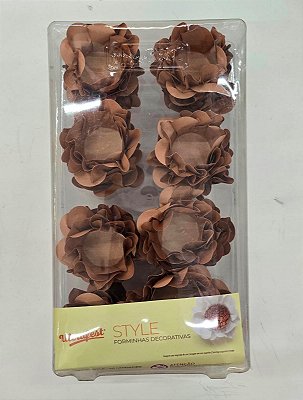 Forminha Para Docinhos Style Ouro Rose com 40 Unidades ULTRAFEST 4945.01