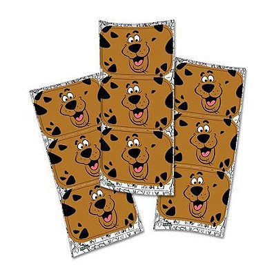 Adesivo Retangular Scooby Doo 2017 com 12 Unidades - Promo Festcolor