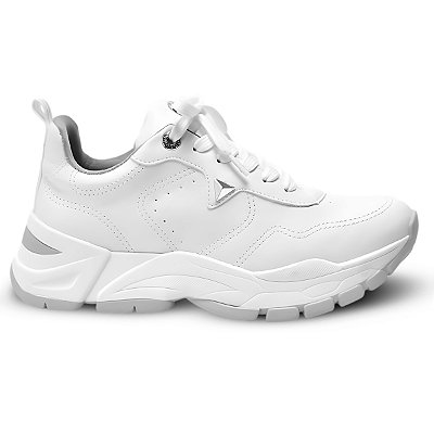 Tênis Via Marte Feminino Sneaker Lançamento Jogging Branco