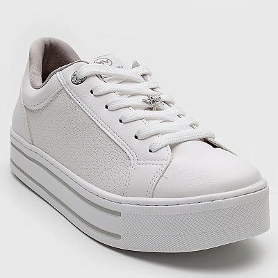 Tênis Feminino Via Marte Conforto Casual Urbano Moda Branco