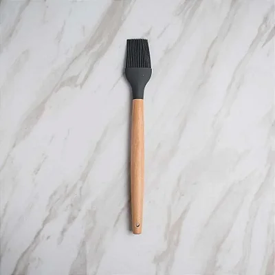 Pincel silicone e Bambu Preto