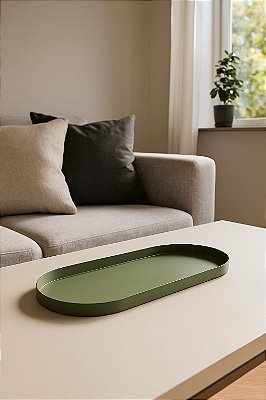 Bandeja Oval 30x10cm Metal