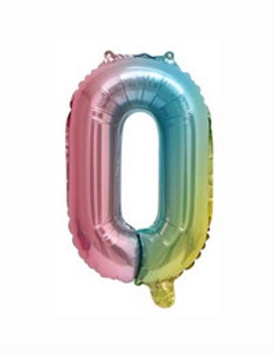 Balão Metalizado Número Degradê 40 0