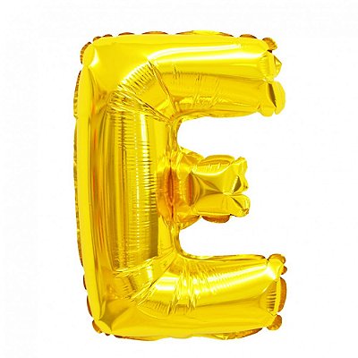 Balão Metalizado Letra Dourado 40 E
