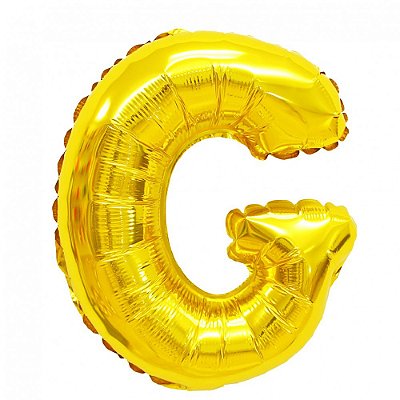 Balão Metalizado Letra Dourado 40 G