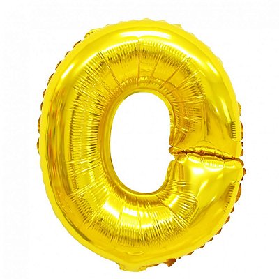 Balão Metalizado Letra Dourado 40 O