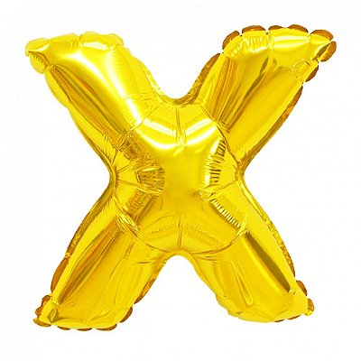 Balão Metalizado Letra Dourado 40 X