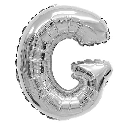 Balão Metalizado Letra Prata 40 G