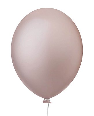 BALÃO HAPPY DAY LISO 12 C/25 BEGE