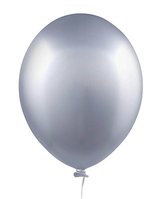 BALÃO 22 ALUMÍNIO SUPER BALL HD C/3 PRATA NATURAL