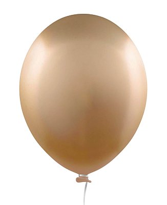 BALÃO 22 ALUMÍNIO SUPER BALL HD C/3 DOURADO
