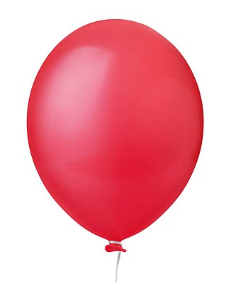 BALÃO 22 LISO SUPER BALL HAPPY DAY C/3 VERMELHO