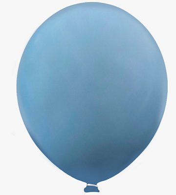 BALÃO HAPPY DAY LISO 16 C/10 AZUL JEANS
