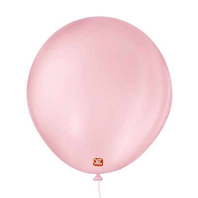 BALÃO SÃO ROQUE LISO 16 REDONDO C/10 ROSE