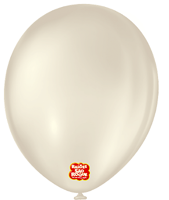 BALÃO SÃO ROQUE LISO 16 REDONDO C/10 AREIA