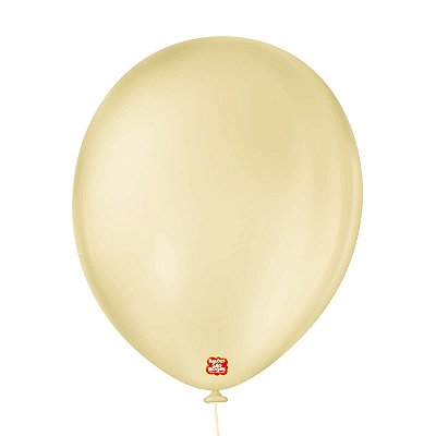 BALÃO SÃO ROQUE LISO 16 REDONDO C/10 BEGE