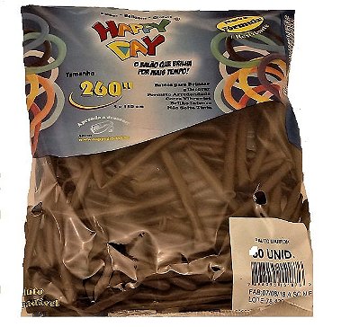 BALÃO HAPPY DAY PALITO C/50 MARROM