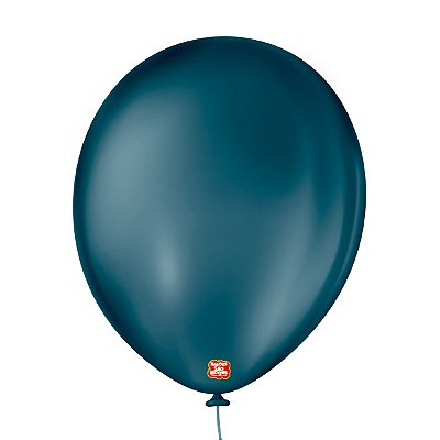 BALÃO SÃO ROQUE LISO 9 REDONDO C/50 AZUL MARINHO