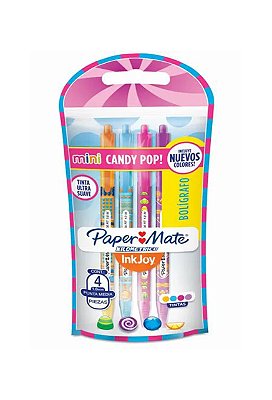 Caneta Papermate KM 100 RT Mini Candy Pop