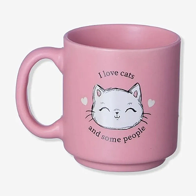 CANECA MINI TINA 100ML I LOVE CATS  Ean :7908011774671