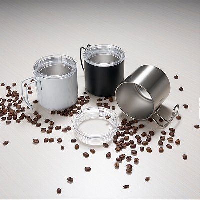 Caneca Inox Parede Dupla 350 ml- SK18625