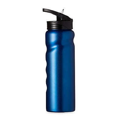 Squeeze de inox 750 ml, corpo com design ergonômico. Codigo SK 13585