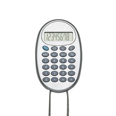Calculadora plástica oval. Cód.SK2964