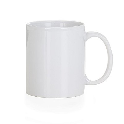 Caneca cerâmica de 300ml branca.Cód.SK13282