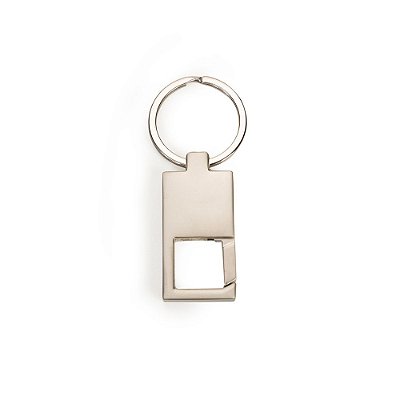 Chaveiro Metal Mosquetão Fosco. Cód. SK12191-FOSCO