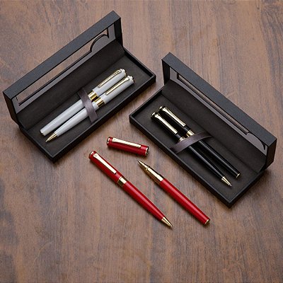 Kit Canetas Metálicas. Cód. SK12618