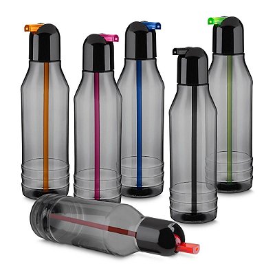 Garrafa plástica 600 ml com canudo, código: SKGA4400