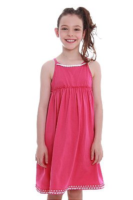 Camisola Infantil Amarela Pink - ALGODÃO