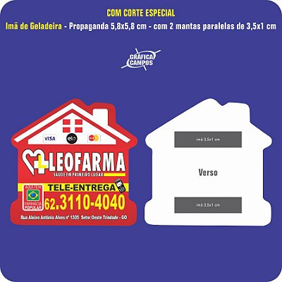 Imãs de Geladeira - Sem Calendário - Com ou Sem Corte Especial