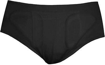 Cueca para Hérnia Inguinal Dupla- PRETA  DL-261