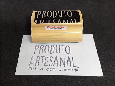 "PRODUTO ARTESANAL feito com Amor!"
