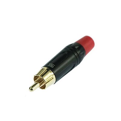 Conector RCA Macho Linha Estéreo Smart SP116G-C81-RD Vermelho