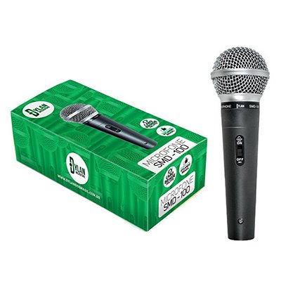 Microfone Dylan SMD-100 Cardioide com Cabo XLR/P10