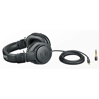 Fone de ouvido Audio-Technica ATH-M20X Preto