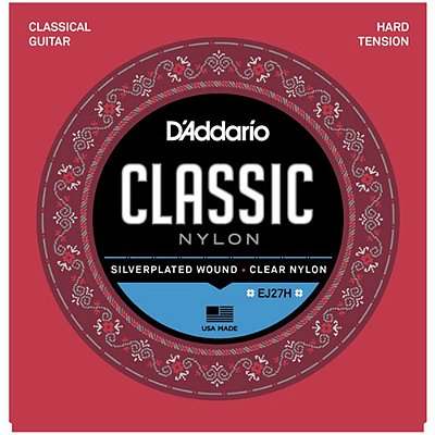 Encordoamento Violão Nylon D'Addario EJ27H Tensão Alta