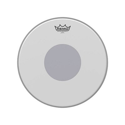 Pele Caixa 14" Controlled Sound Porosa Remo - Branca com Círuclo Preto