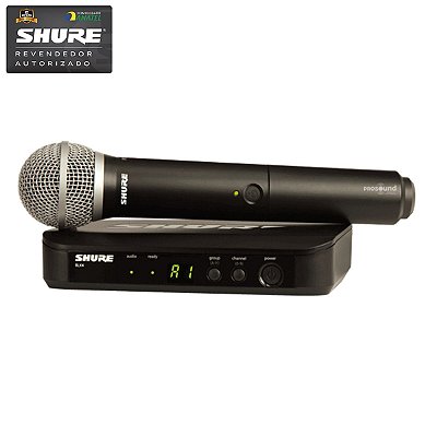 Microfone Sem Fio SHURE BLX 24 BR / PG58 J10