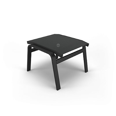 Apoio de Pé Riviera Alumínio Preto Tela Preto
