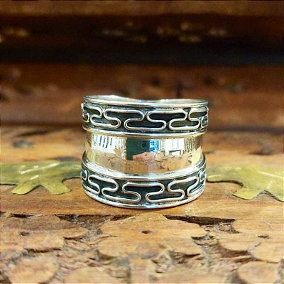 Anel de Prata Bali 925 feminino Artesanal - importado - B006