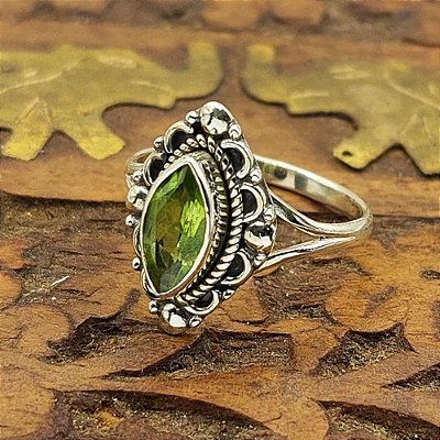 Anel Life Prata 925 Indiano - Peridoto