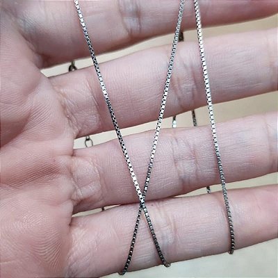 Corrente Prata 925 Veneziana 45cm x 1mm