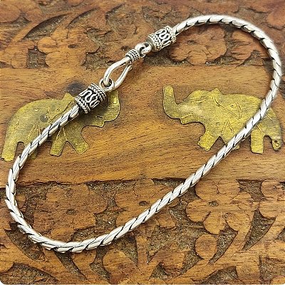 Pulseira Prata de Bali 925 2,6mm - 11,5gr