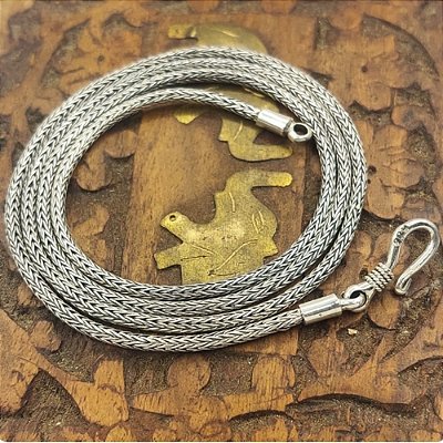 Corrente Prata Bali 2,2mm x 60 cm x 15gr