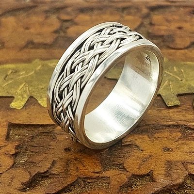 Anel Bali Prata 925 8 Fios - Fixo - SOB ENCOMENDA