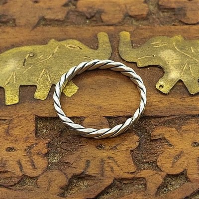Aliança Prata 925 Bali - Trançada Média 2,5mm